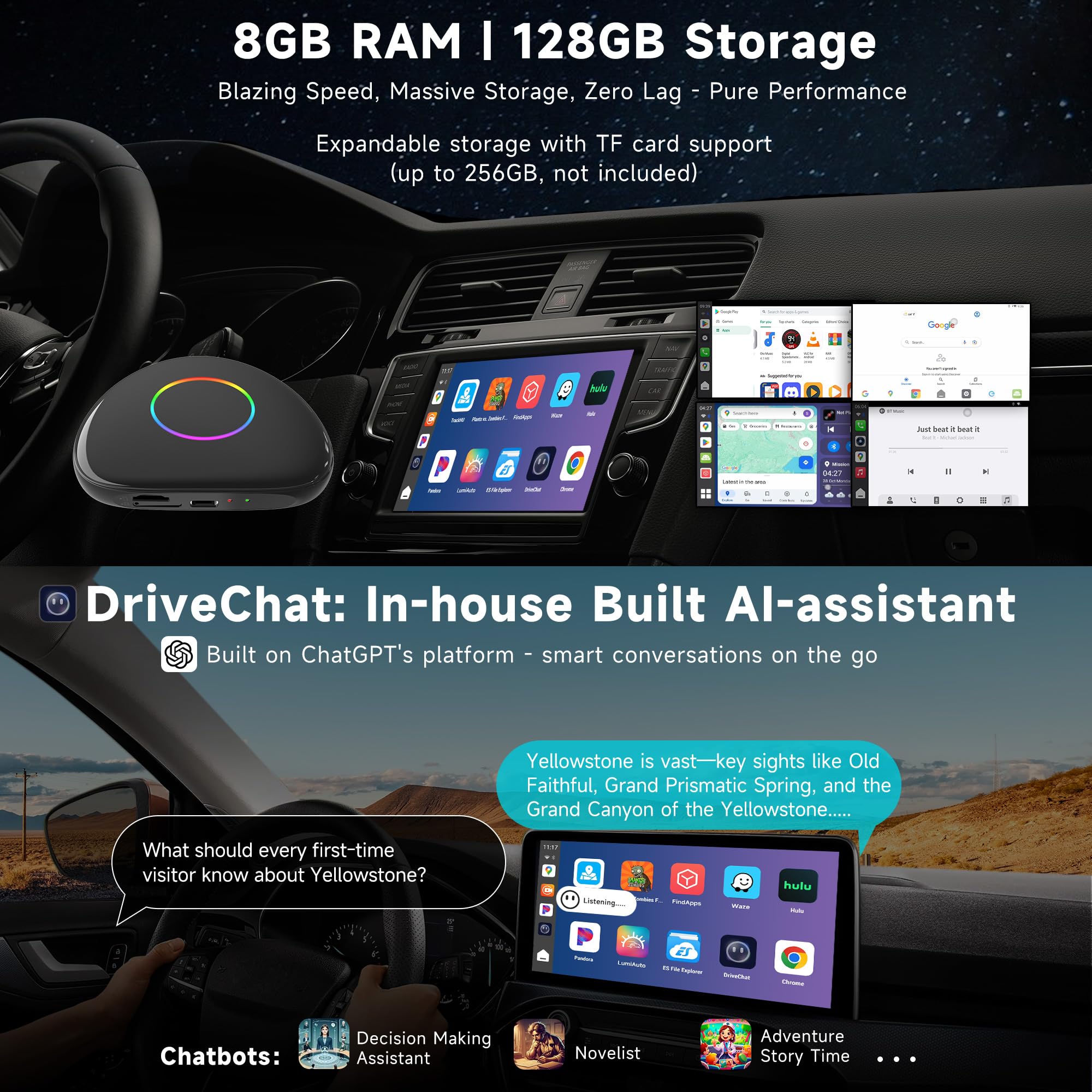 Amazon.co.jp: ATOTOOUT AI Box CarPlay「aiボックス 車」CarPlay